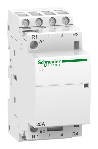 Модульный контактор Schneider Electric iCT 4P 25А 400/240В AC