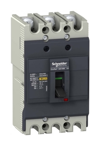 Силовой автомат Schneider Electric Easypact EZC 100, TM-D, 7.5кА, 3P, 20А