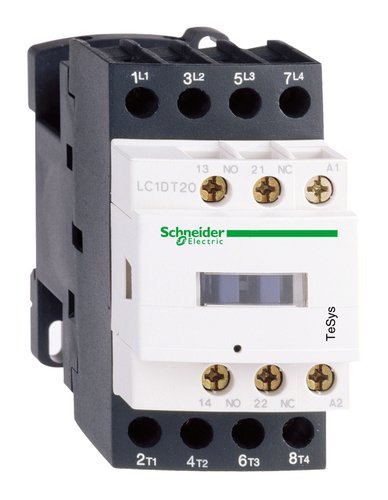 Контактор Schneider Electric TeSys LC1D 4P 12А 400/24В DC 5.5кВт