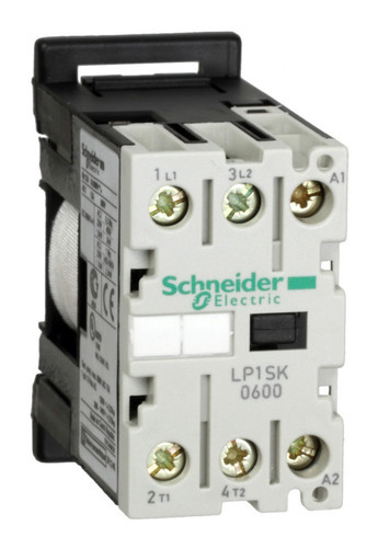 Контактор Schneider Electric TeSys LP1SK 2P 12А 400/24В DC 2.2кВт