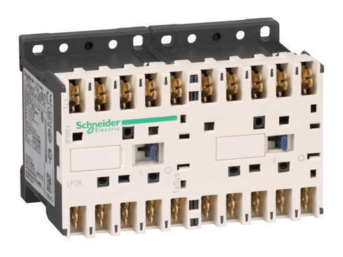 Реверсивный контактор Schneider Electric TeSys LP2K 3P 6А 400/24В DC 2.2кВт