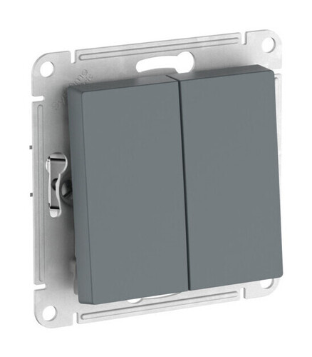 Systeme Electric AtlasDesign Грифель Переключатель 2-клавишный, сх.6/2, 10АХ, мех., быстрозажим. клем.