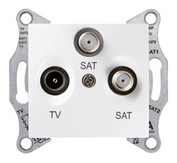 Розетка TV-SAT SEDNA, оконечная, белый